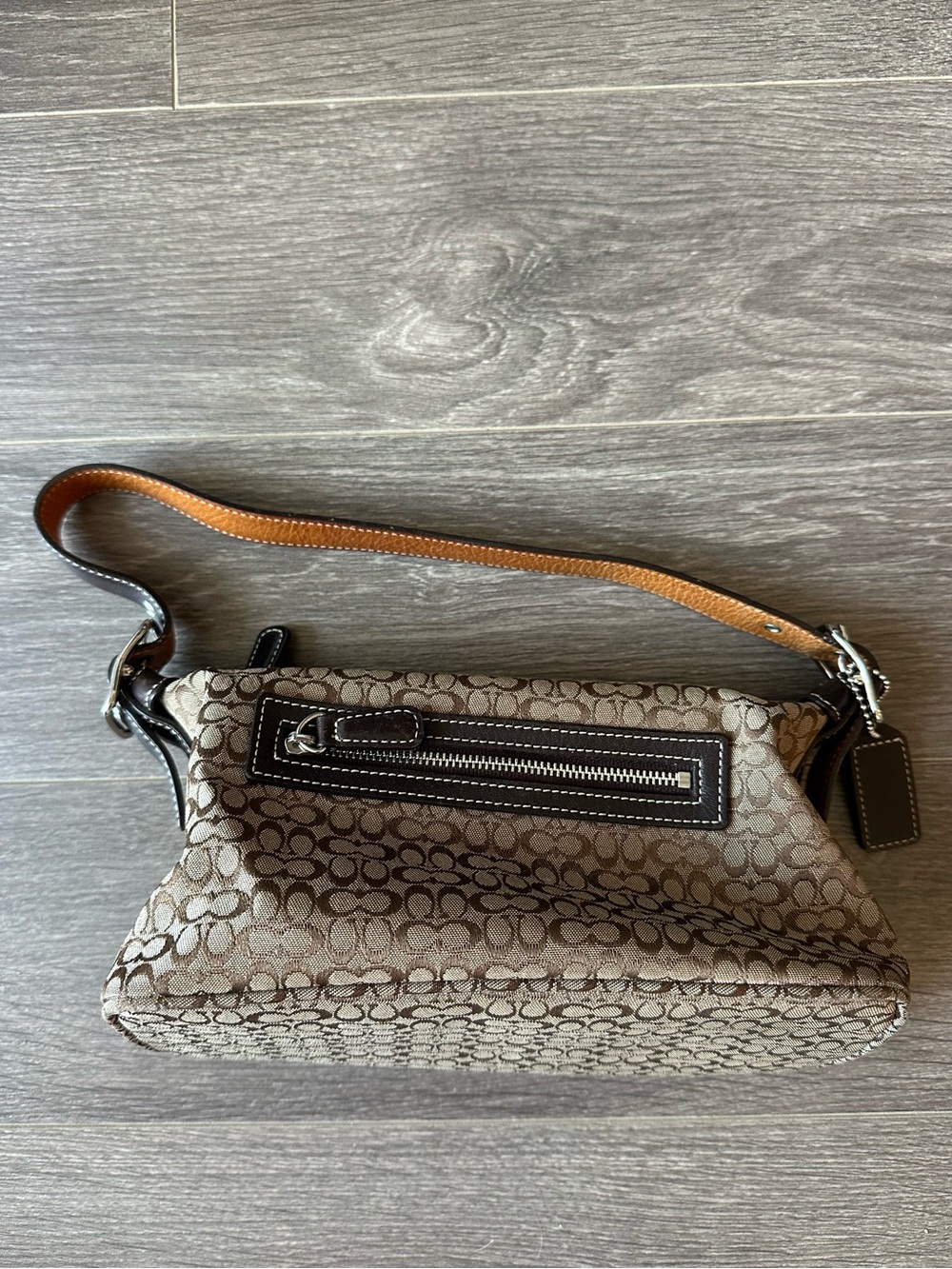 Coach Vintage Y2K Mini Bag in Brown and Tan Signature Monogram Canvas - Picture 2 of 13
